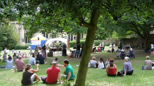 Relaxing at the Fringe